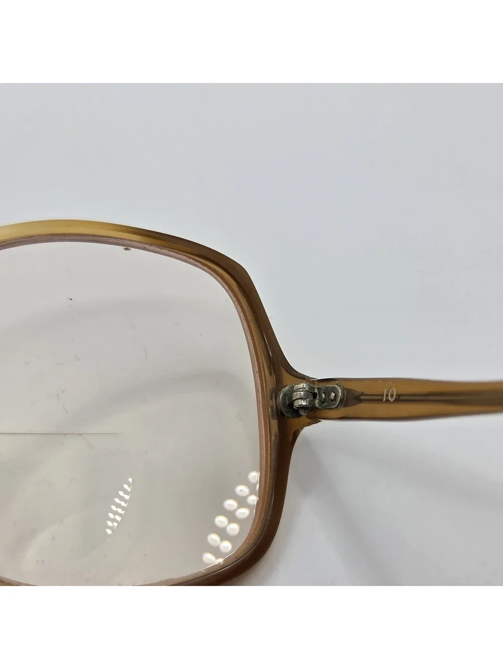 Vintage Victory USA Oversized Round Eyeglasses Frames 10 135 Brown Orange